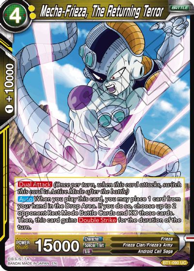 Mecha-Frieza, The Returning Terror (Reprint) (BT1-090) [Battle Evolution Booster]