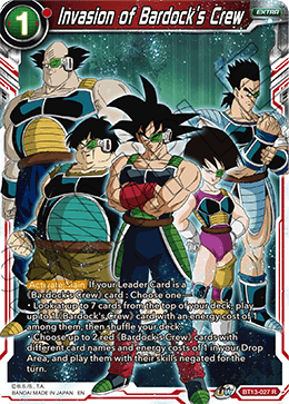 Invasion of Bardock's Crew (Rare) (BT13-027) [Supreme Rivalry]