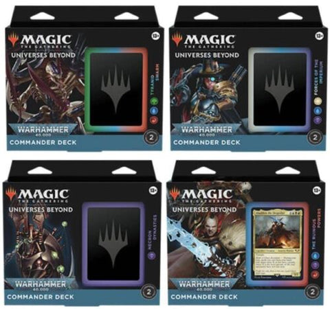 MTG - WARHAMMER 40,000 COMMANDER DECK - SET OF 4 DECKS